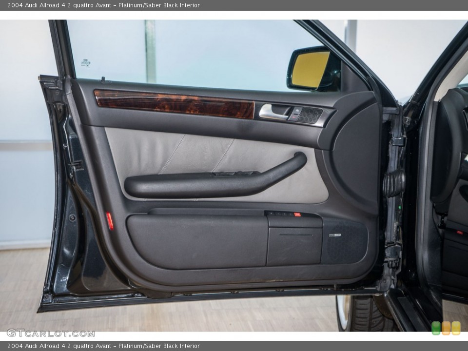 Platinum/Saber Black Interior Door Panel for the 2004 Audi Allroad 4.2 quattro Avant #107168900