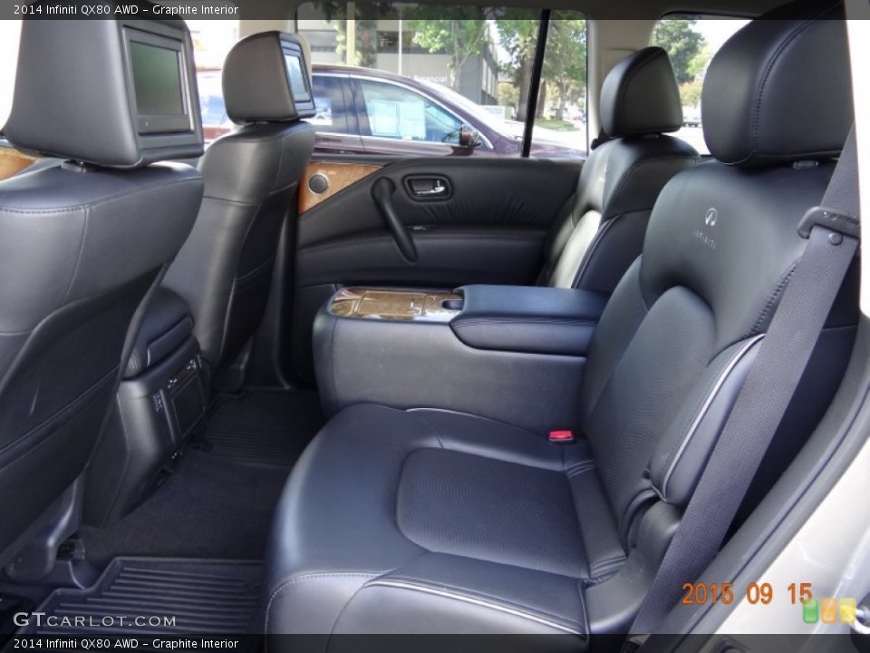 Graphite Interior Rear Seat for the 2014 Infiniti QX80 AWD #107169642