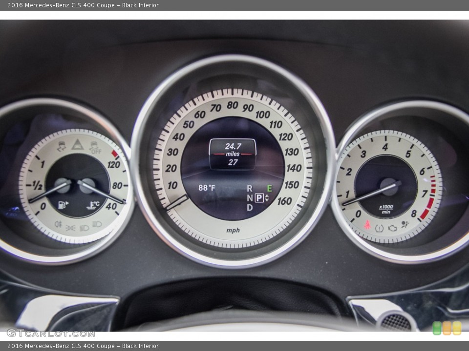 Black Interior Gauges for the 2016 Mercedes-Benz CLS 400 Coupe #107170490