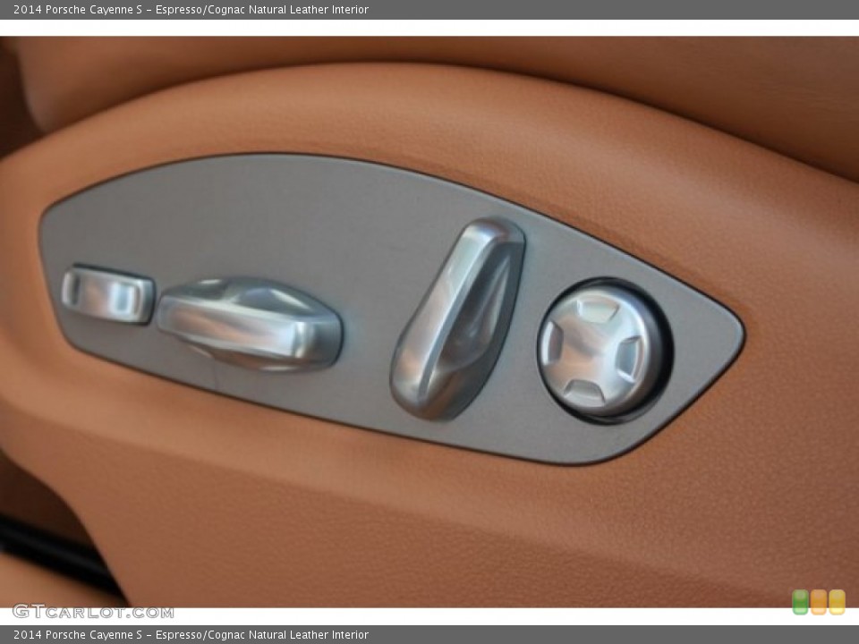 Espresso/Cognac Natural Leather Interior Controls for the 2014 Porsche Cayenne S #107174264