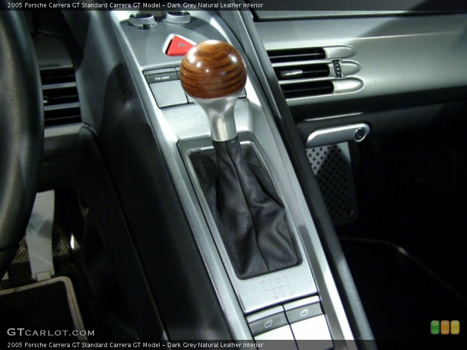 Dark Grey Natural Leather Interior Transmission for the 2005 Porsche Carrera GT  #107178