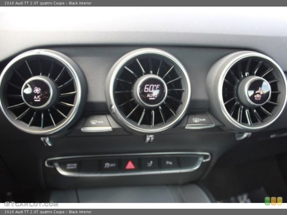 Black Interior Controls for the 2016 Audi TT 2.0T quattro Coupe #107181020