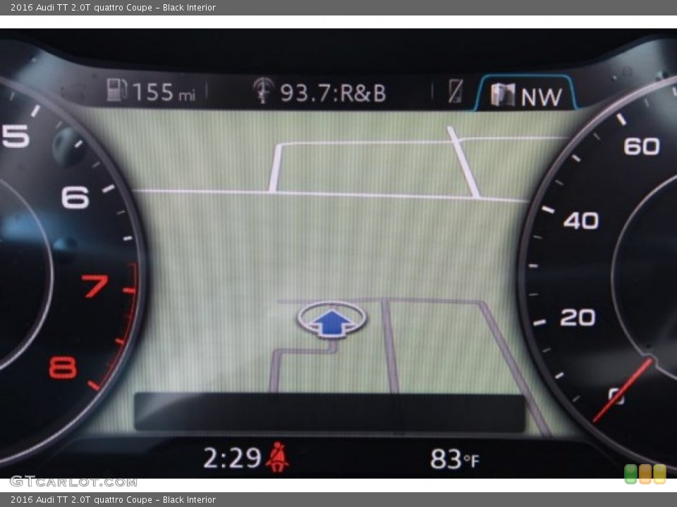 Black Interior Navigation for the 2016 Audi TT 2.0T quattro Coupe #107181050