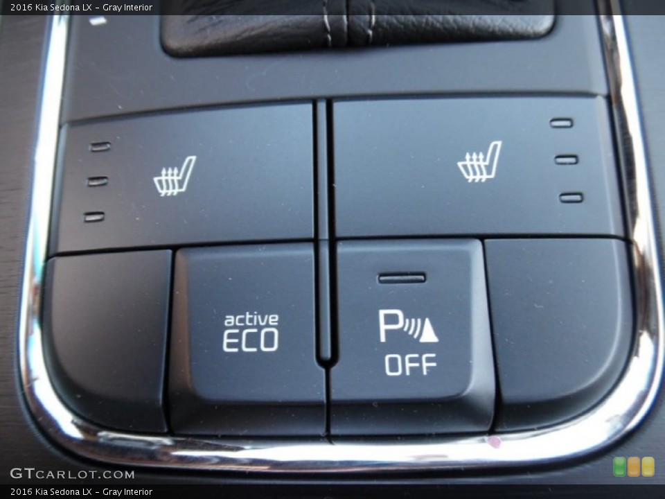 Gray Interior Controls for the 2016 Kia Sedona LX #107181311