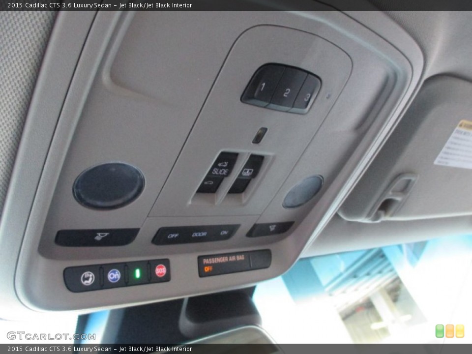 Jet Black/Jet Black Interior Controls for the 2015 Cadillac CTS 3.6 Luxury Sedan #107182130