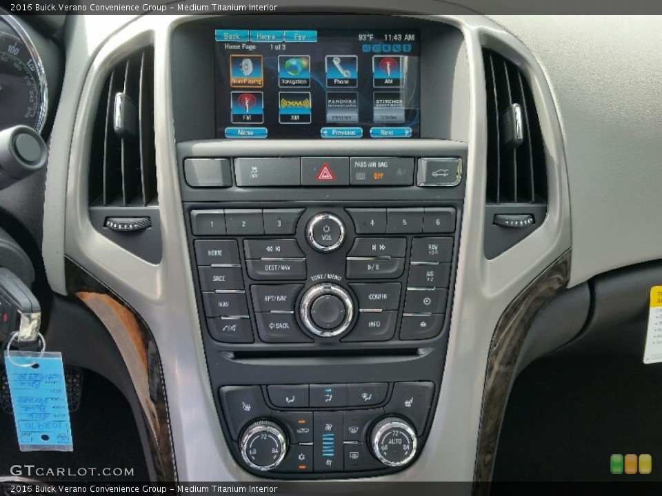 Medium Titanium Interior Controls for the 2016 Buick Verano Convenience Group #107186945