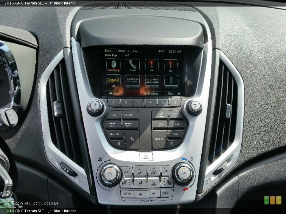 Jet Black Interior Controls for the 2016 GMC Terrain SLE #107187515