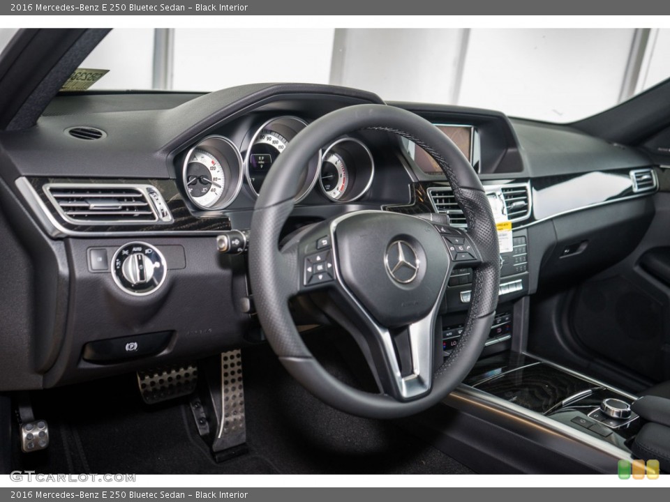 Black Interior Dashboard for the 2016 Mercedes-Benz E 250 Bluetec Sedan #107189535