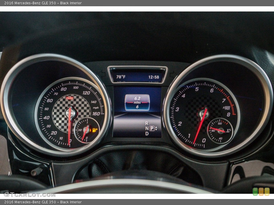 Black Interior Gauges for the 2016 Mercedes-Benz GLE 350 #107189960