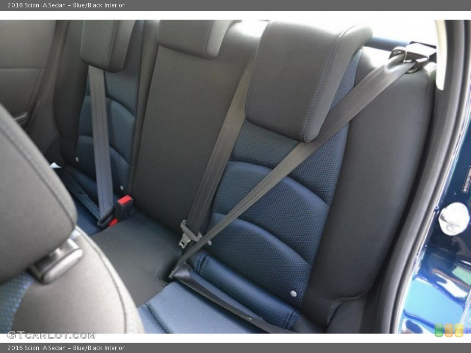 Blue/Black Interior Rear Seat for the 2016 Scion iA Sedan #107191676