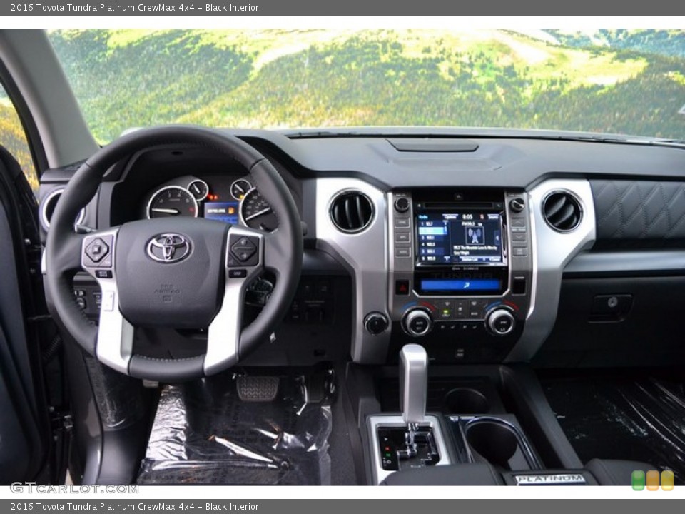 Black Interior Dashboard for the 2016 Toyota Tundra Platinum CrewMax 4x4 #107192156