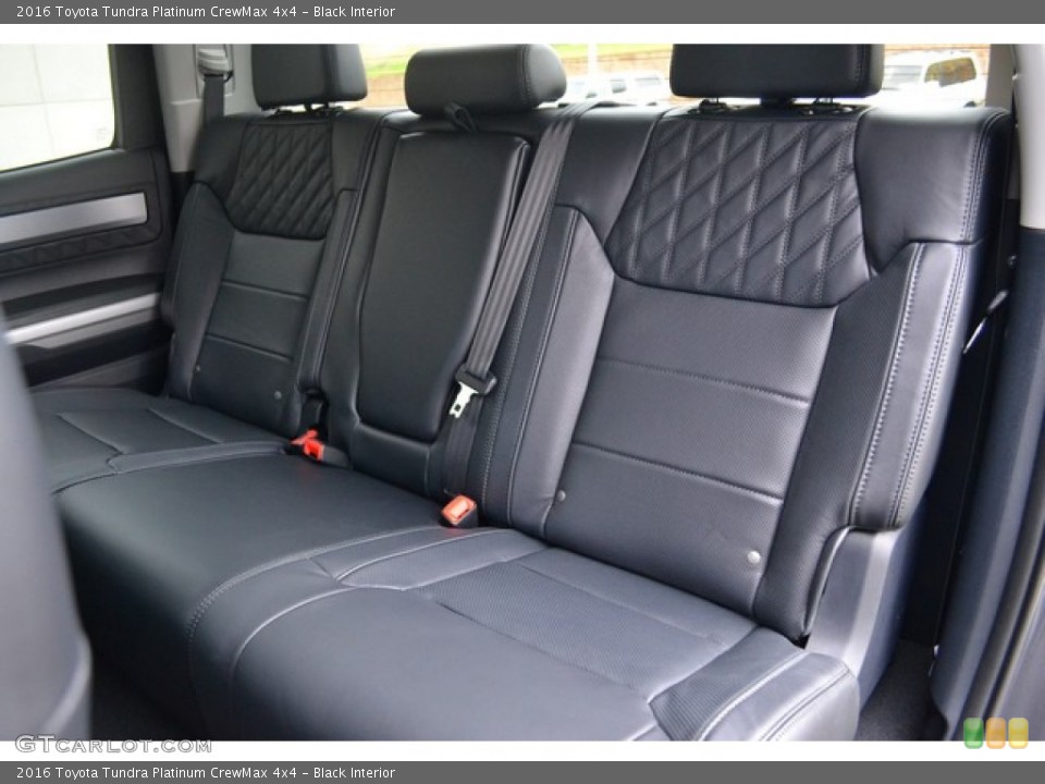 Black Interior Rear Seat for the 2016 Toyota Tundra Platinum CrewMax 4x4 #107192252