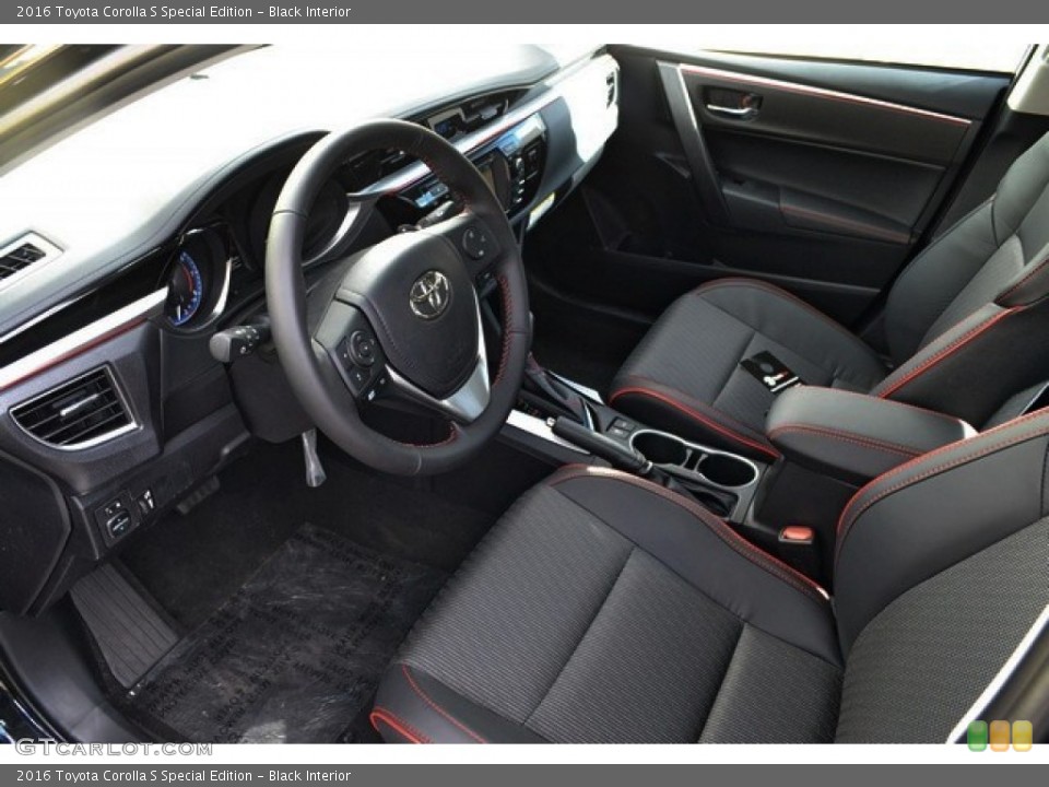 Black Interior Prime Interior for the 2016 Toyota Corolla S Special Edition #107194451