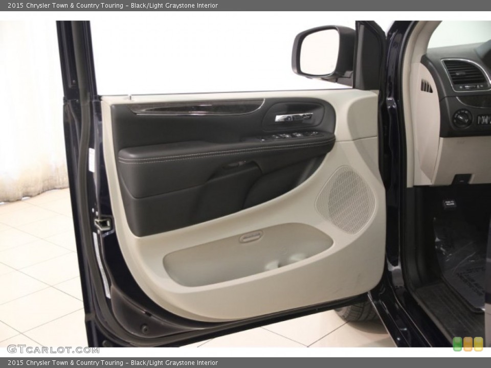 Black/Light Graystone Interior Door Panel for the 2015 Chrysler Town & Country Touring #107195957