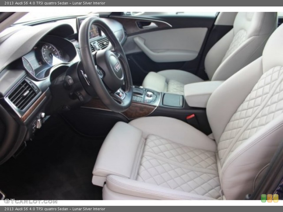 Lunar Silver Interior Front Seat for the 2013 Audi S6 4.0 TFSI quattro Sedan #107197820