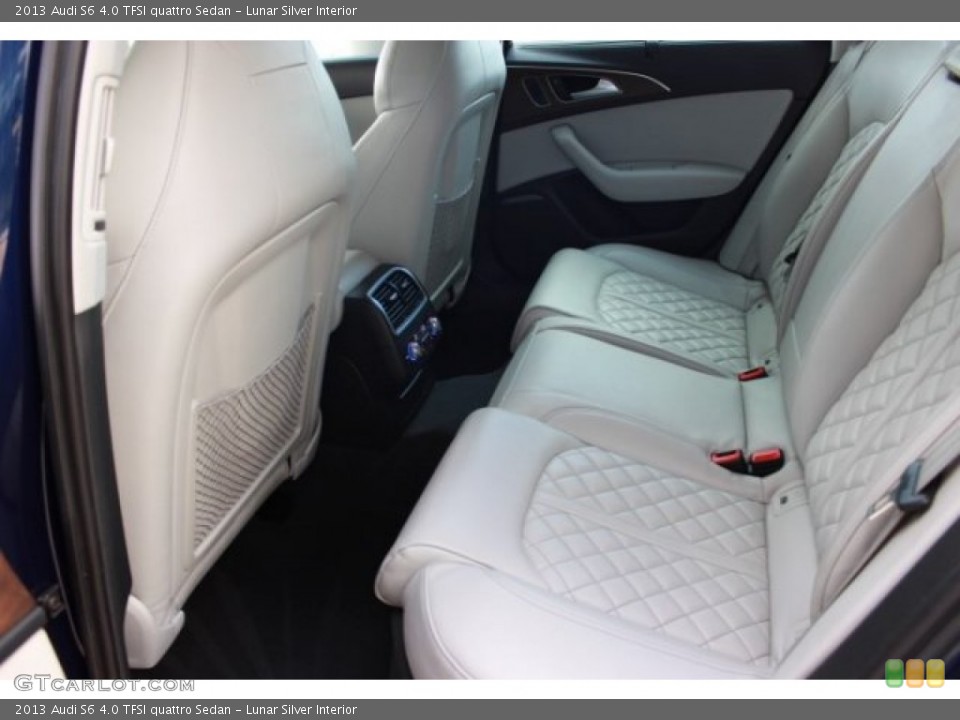 Lunar Silver Interior Rear Seat for the 2013 Audi S6 4.0 TFSI quattro Sedan #107198036