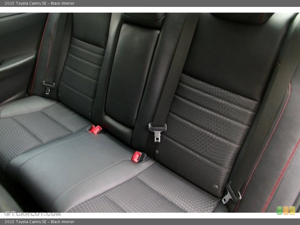 Black Interior Rear Seat for the 2015 Toyota Camry SE #107199257