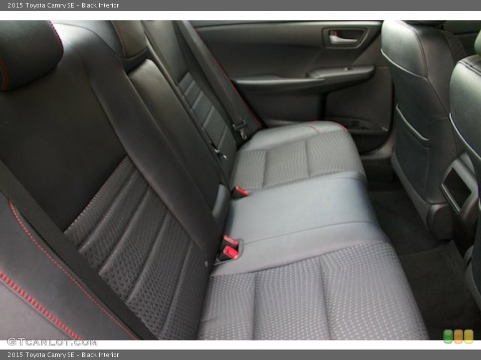 Black Interior Rear Seat for the 2015 Toyota Camry SE #107199260