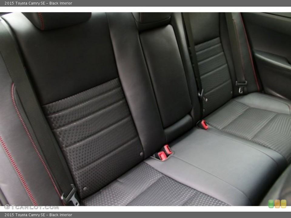 Black Interior Rear Seat for the 2015 Toyota Camry SE #107199263
