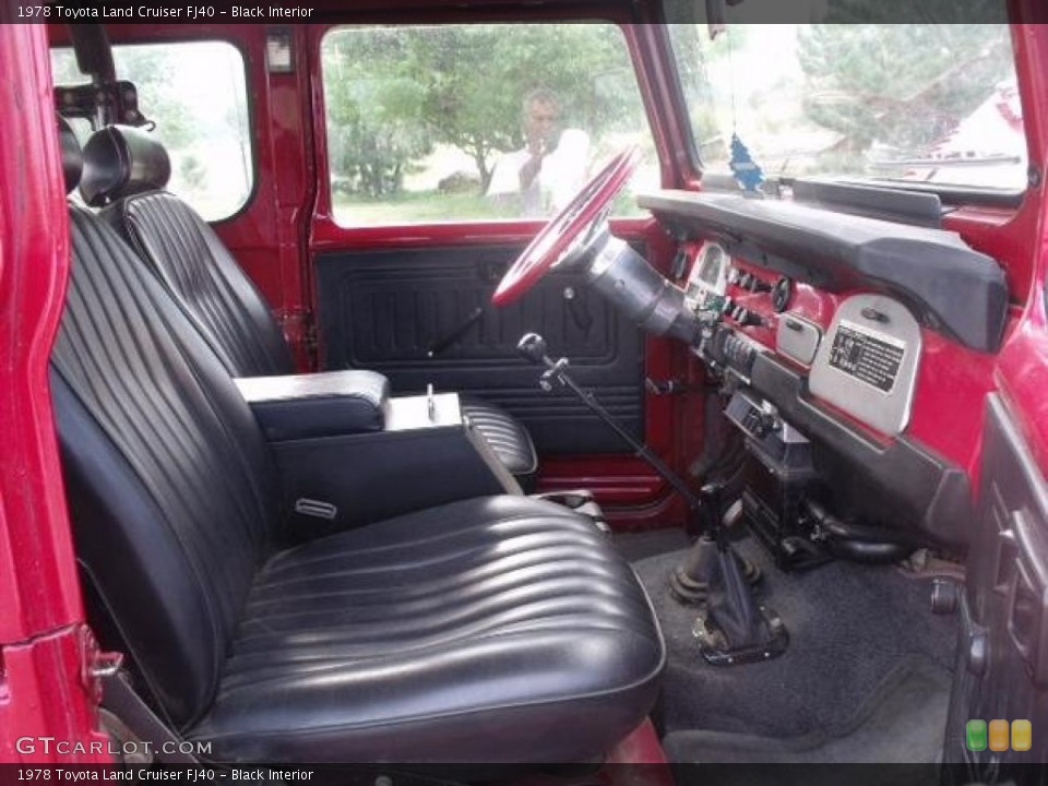 Black 1978 Toyota Land Cruiser Interiors