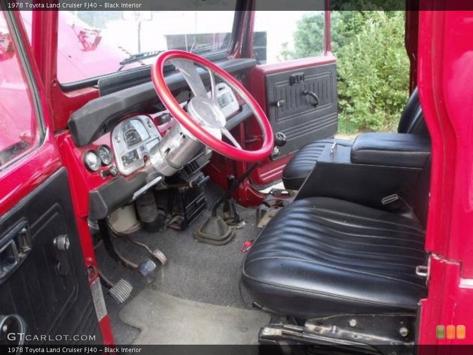 Black Interior Photo for the 1978 Toyota Land Cruiser FJ40 #107203133