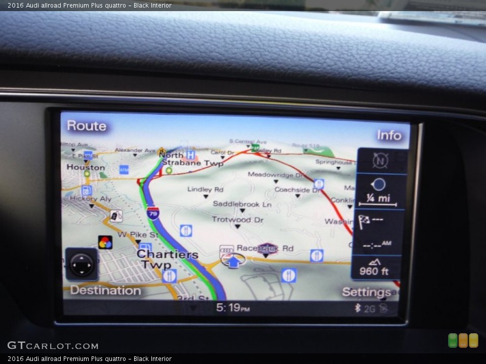 Black Interior Navigation for the 2016 Audi allroad Premium Plus quattro #107205341