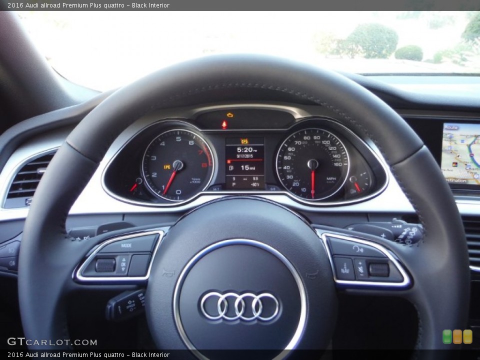 Black Interior Steering Wheel for the 2016 Audi allroad Premium Plus quattro #107205503