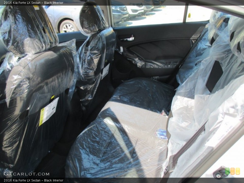 Black Interior Rear Seat for the 2016 Kia Forte LX Sedan #107206562