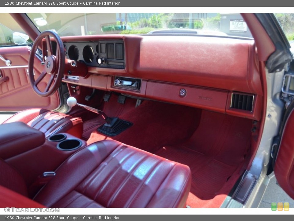 Carmine Red Interior Photo for the 1980 Chevrolet Camaro Z28 Sport Coupe #107207426