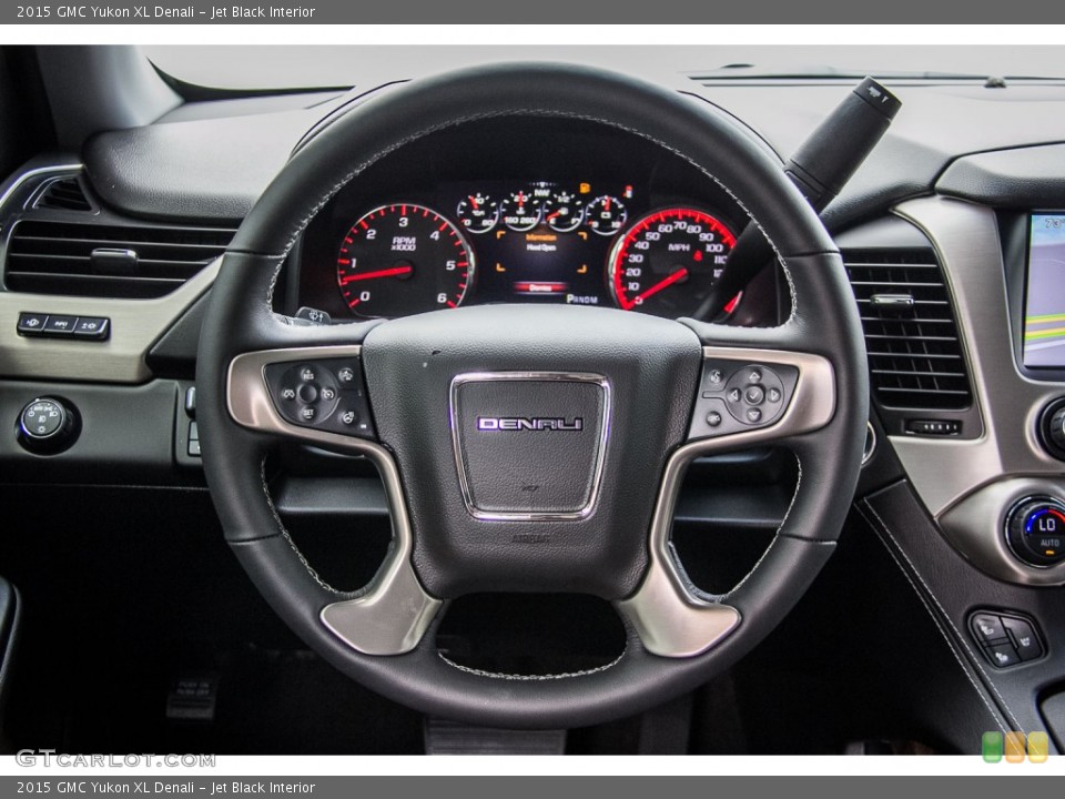 Jet Black Interior Steering Wheel for the 2015 GMC Yukon XL Denali #107209592