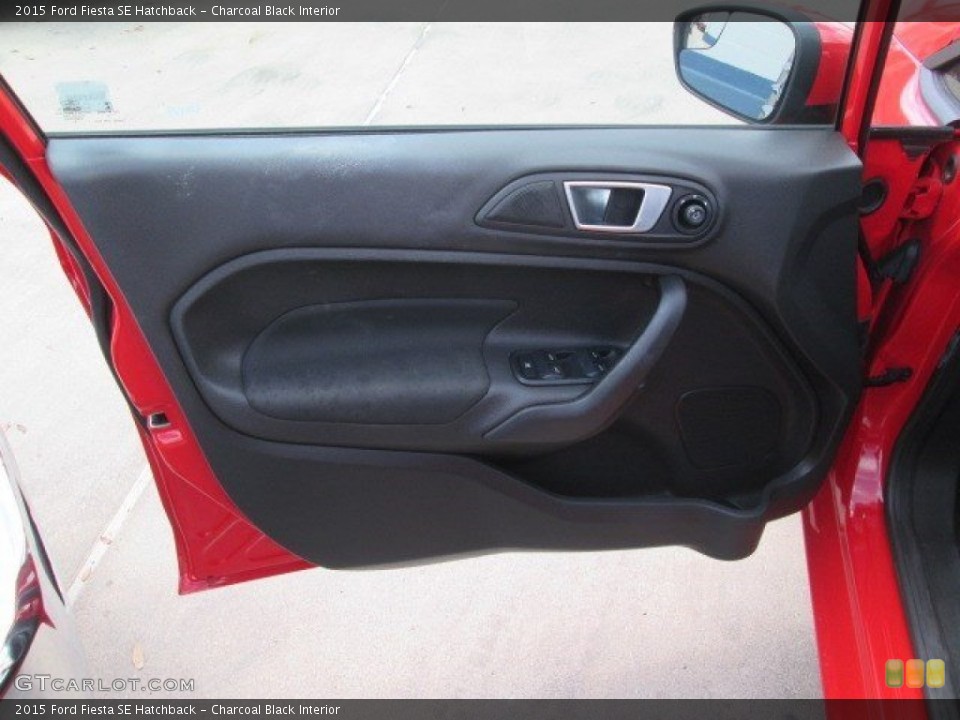 Charcoal Black Interior Door Panel for the 2015 Ford Fiesta SE Hatchback #107210165