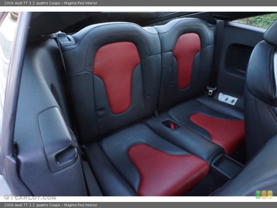 Magma Red Interior Rear Seat for the 2009 Audi TT 3.2 quattro Coupe #107212802