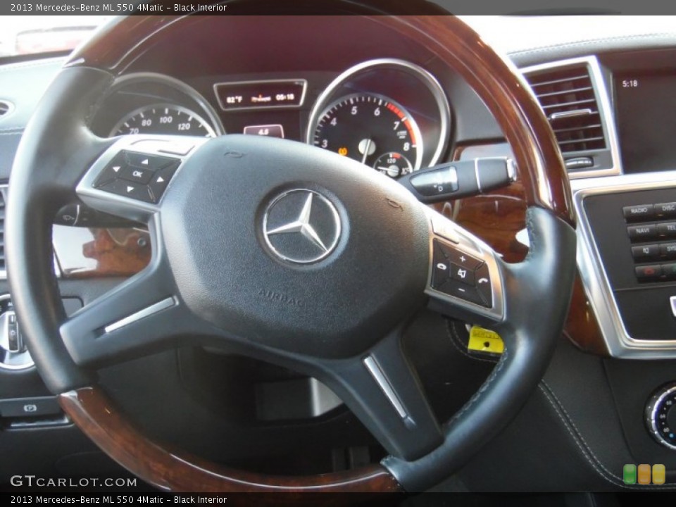 Black Interior Steering Wheel for the 2013 Mercedes-Benz ML 550 4Matic #107213687