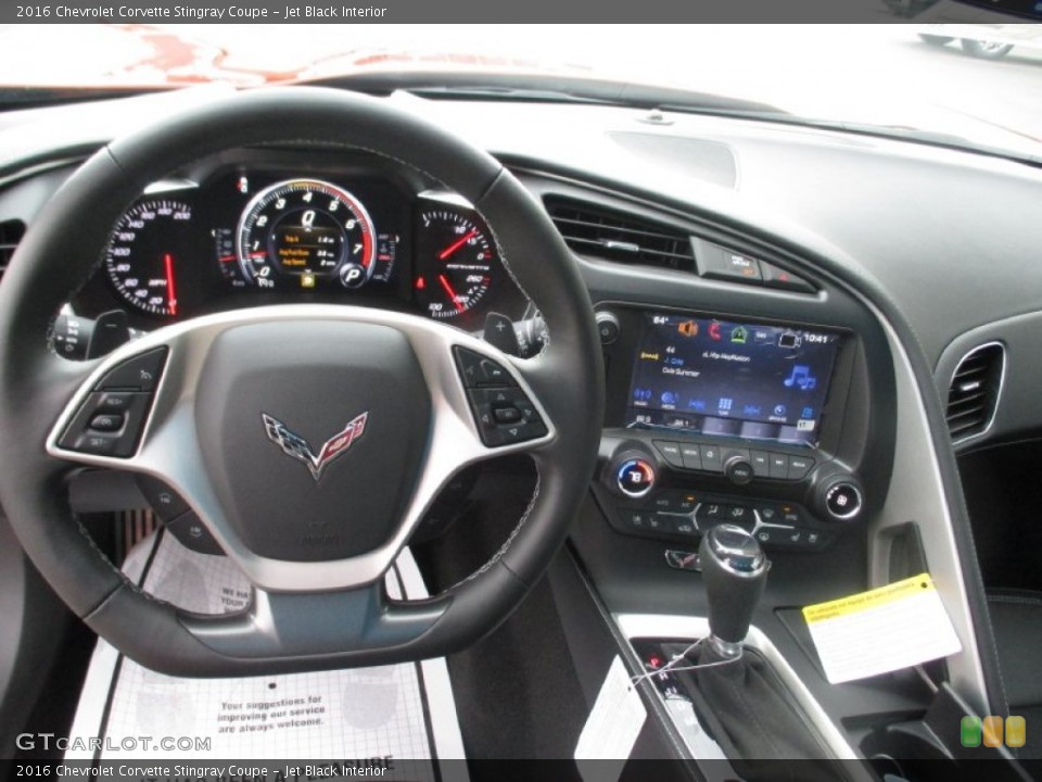 Jet Black Interior Dashboard for the 2016 Chevrolet Corvette Stingray Coupe #107215979
