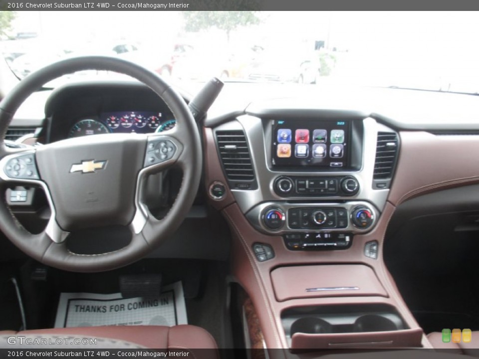Cocoa/Mahogany Interior Dashboard for the 2016 Chevrolet Suburban LTZ 4WD #107218979