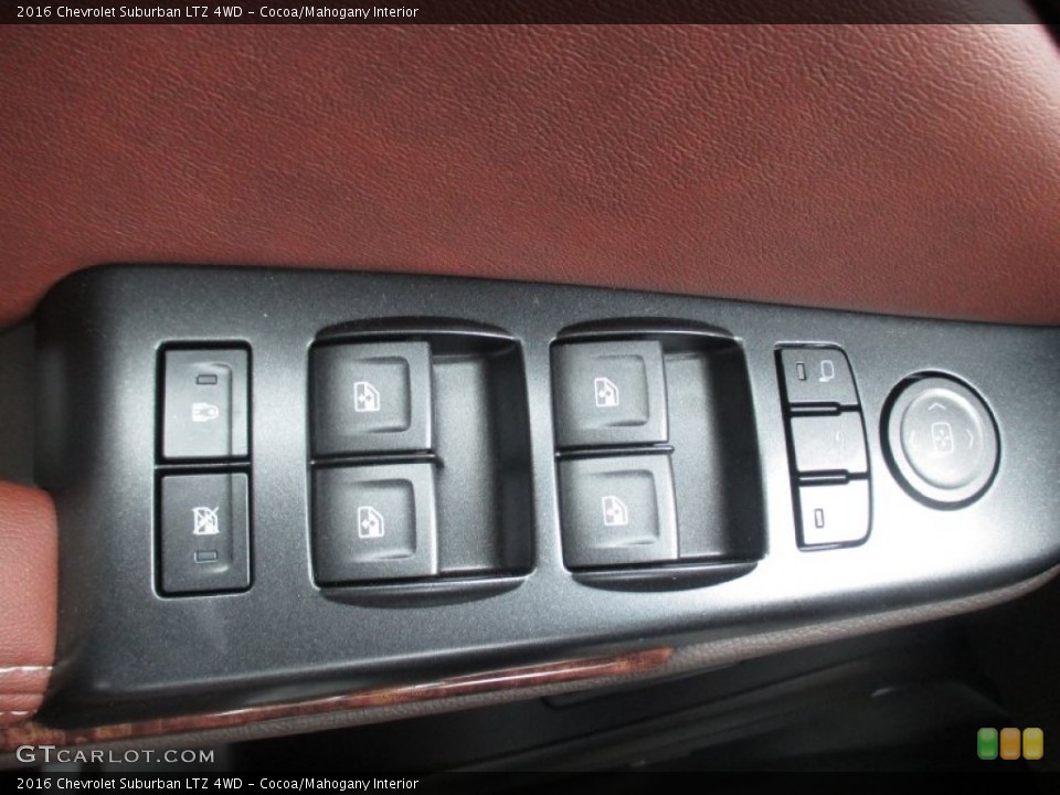 Cocoa/Mahogany Interior Controls for the 2016 Chevrolet Suburban LTZ 4WD #107219177