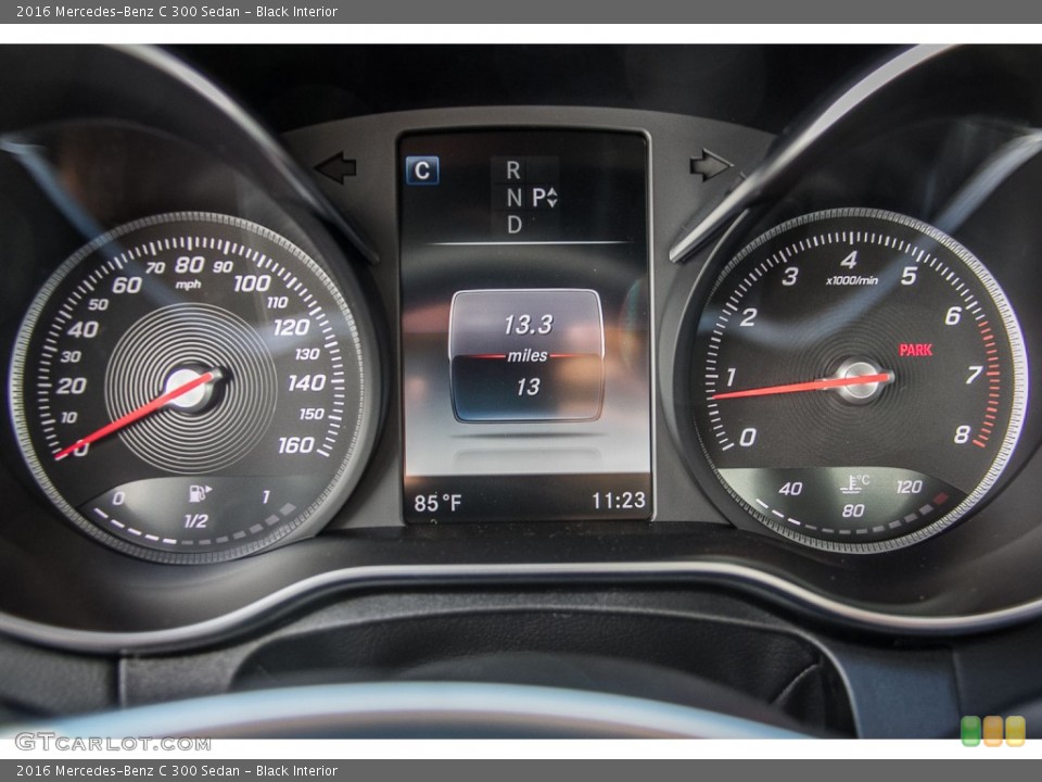 Black Interior Gauges for the 2016 Mercedes-Benz C 300 Sedan #107219354