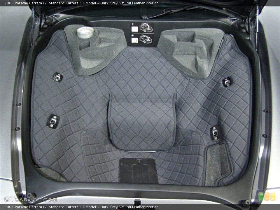 Dark Grey Natural Leather Interior Trunk for the 2005 Porsche Carrera GT  #107220