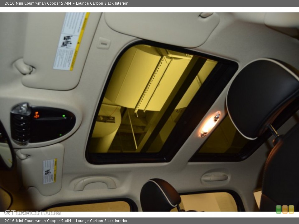 Lounge Carbon Black Interior Sunroof for the 2016 Mini Countryman Cooper S All4 #107226203