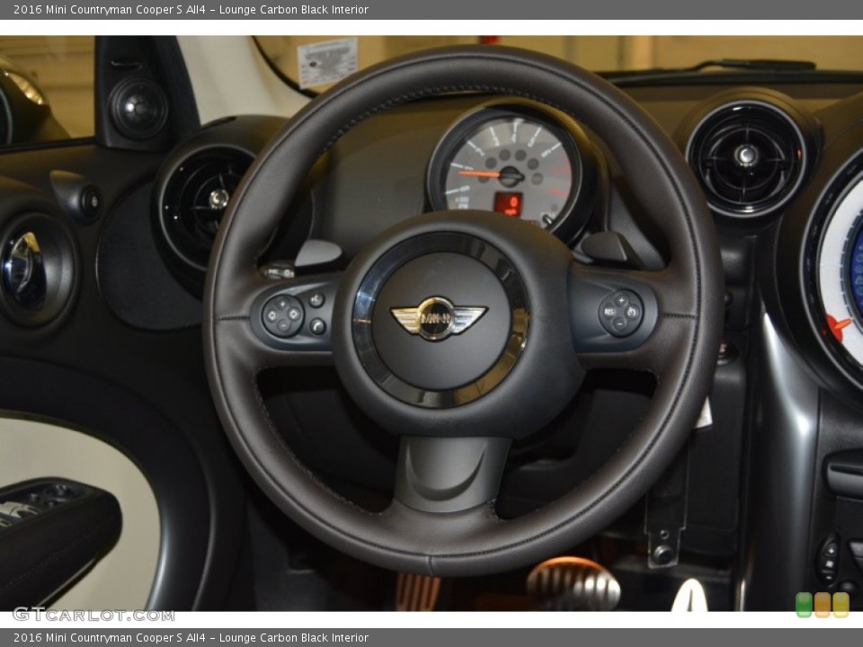 Lounge Carbon Black Interior Steering Wheel for the 2016 Mini Countryman Cooper S All4 #107226365