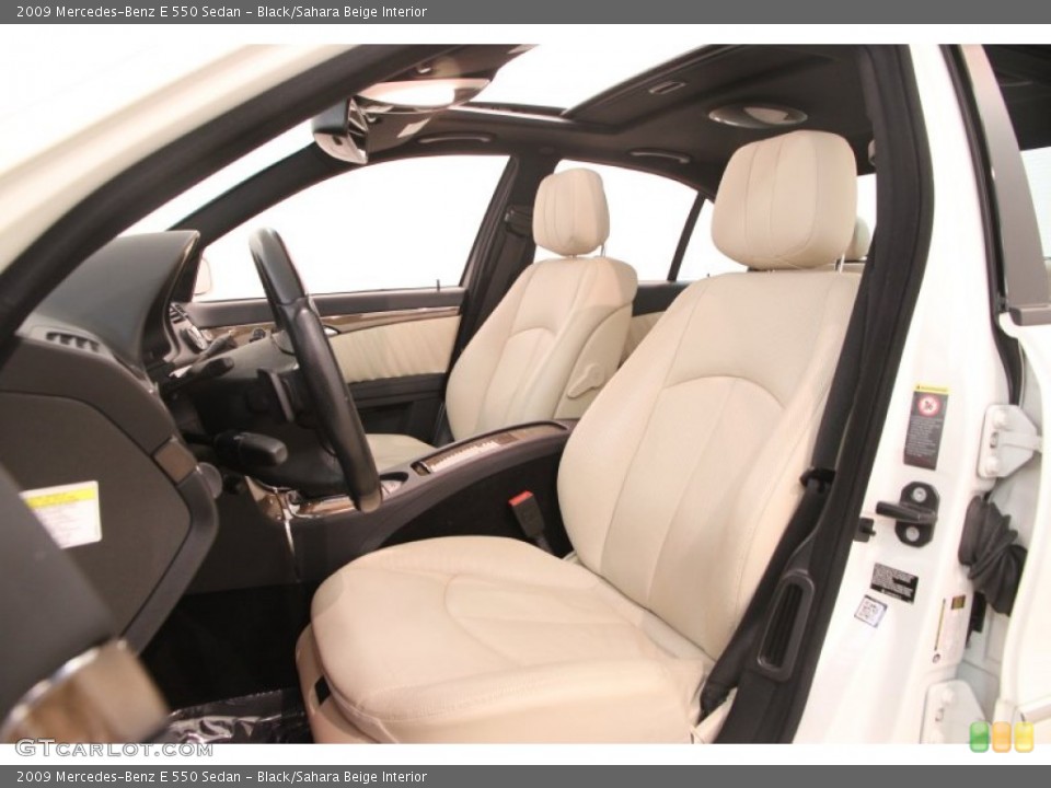 Black/Sahara Beige Interior Photo for the 2009 Mercedes-Benz E 550 Sedan #107229278