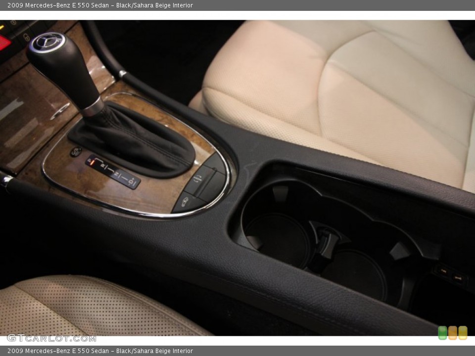 Black/Sahara Beige Interior Transmission for the 2009 Mercedes-Benz E 550 Sedan #107229473