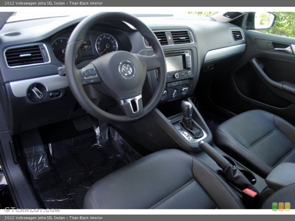 Titan Black Interior Photo for the 2012 Volkswagen Jetta SEL Sedan #107230748