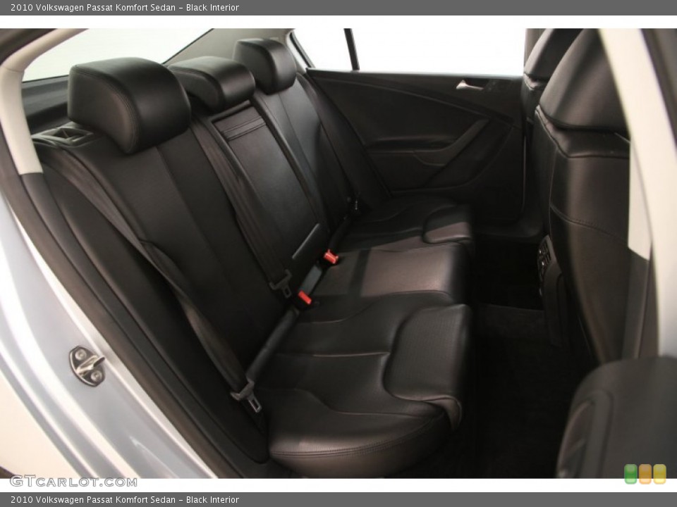 Black Interior Rear Seat for the 2010 Volkswagen Passat Komfort Sedan #107238896