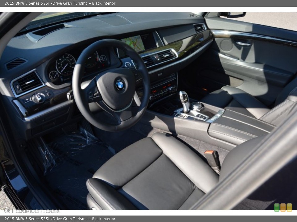 Black 2015 BMW 5 Series Interiors