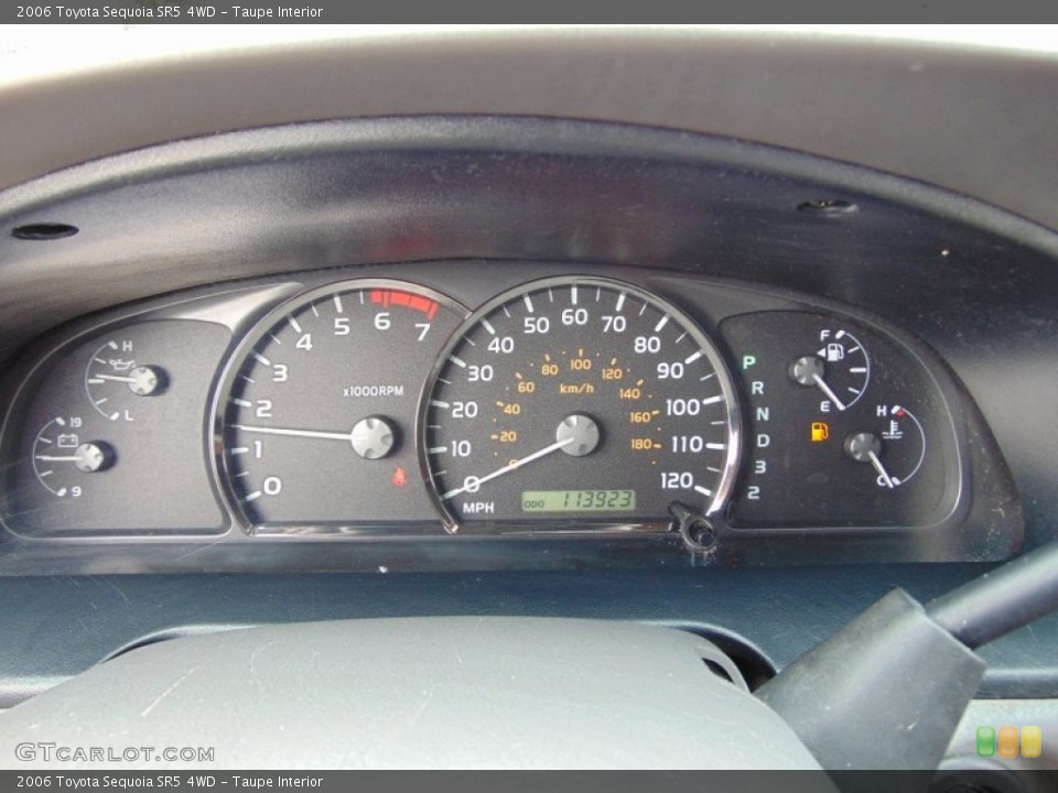 Taupe Interior Gauges for the 2006 Toyota Sequoia SR5 4WD #107241725