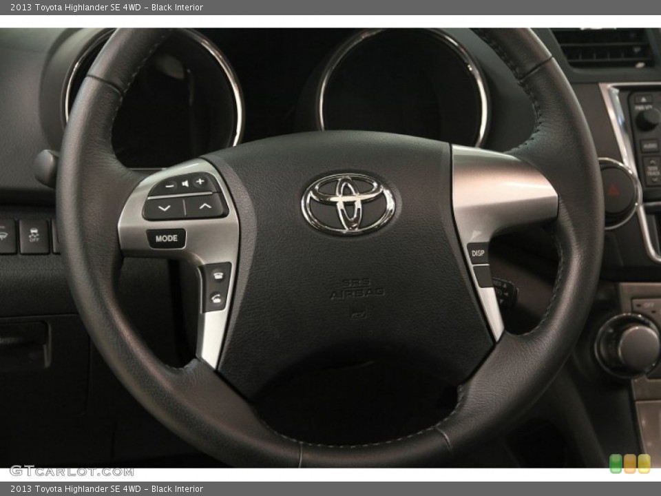 Black Interior Steering Wheel for the 2013 Toyota Highlander SE 4WD #107244155