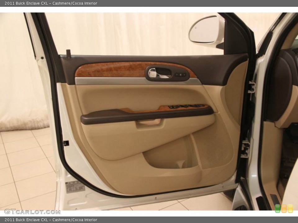 Cashmere/Cocoa Interior Door Panel for the 2011 Buick Enclave CXL #107250107
