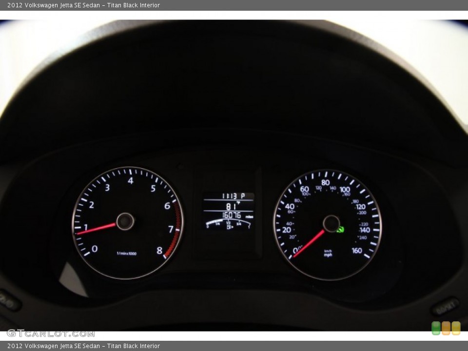 Titan Black Interior Gauges for the 2012 Volkswagen Jetta SE Sedan #107250761