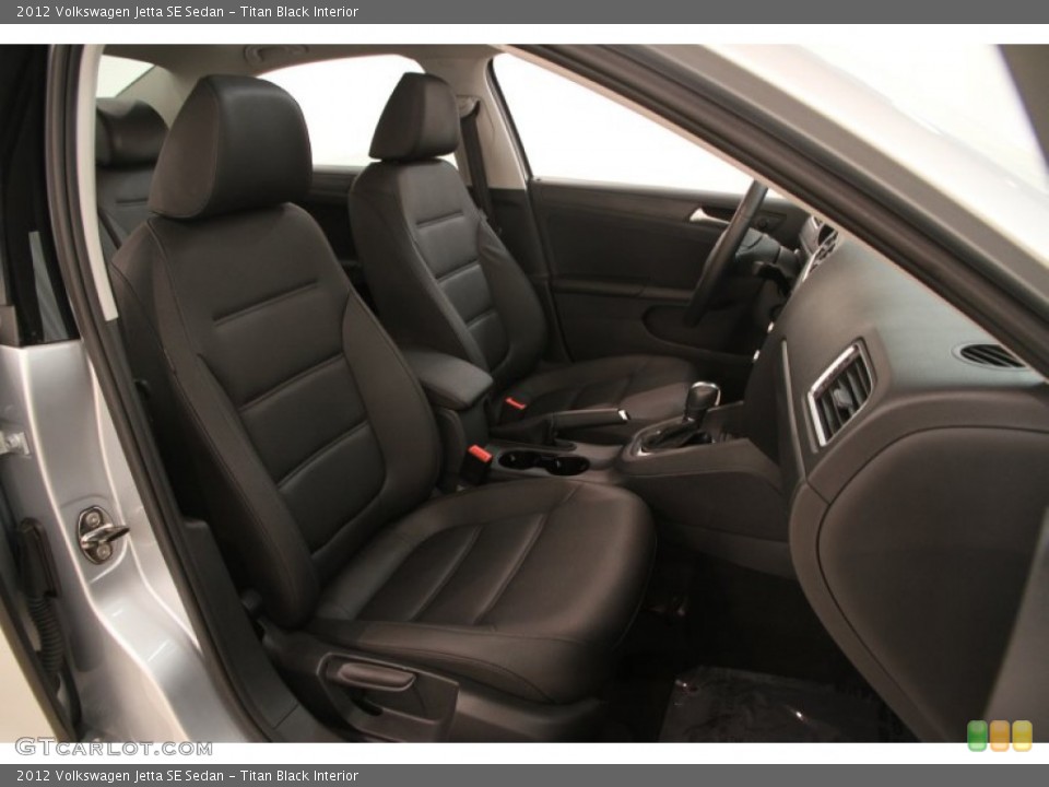 Titan Black Interior Front Seat for the 2012 Volkswagen Jetta SE Sedan #107250821